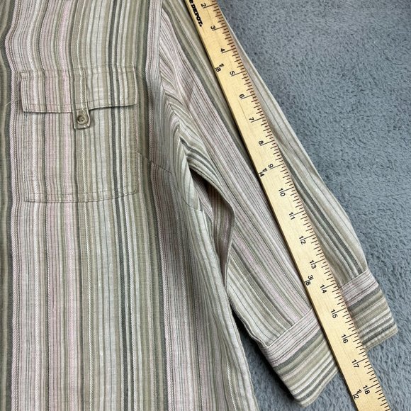 Valerie Stevens Women Small Cotton Button down blouse - Picture 6 of 8